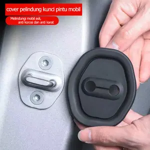 [COD](Berlaku untuk berbagai model) Bantalan bantalan penyerap guncangan kait pintu mobil aksesori pelindung anti karat Car