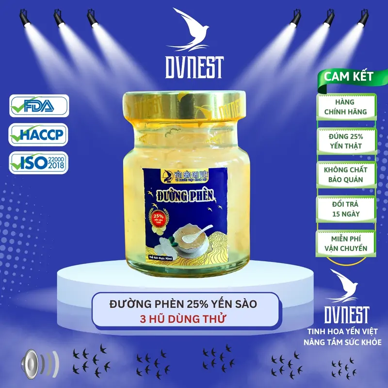 Tổ Yến Chưng Kids Vani 25% Yến Sào Thật {3 Hũ Dùng Thử x 70ml}, Có Thêm Tổ Yến Chưng Đông Trùng Hạ Thảo, Tổ Yến Chưng Đường Phèn, Tổ Yến Chưng Đường Kiêng, Yến Hũ Chưng Tiệt Trùng Mở Nắp Sử Dụng Ngay, Sản Phẩm Của Công Ty Yến Sào Đại Việt - DVNEST 4
