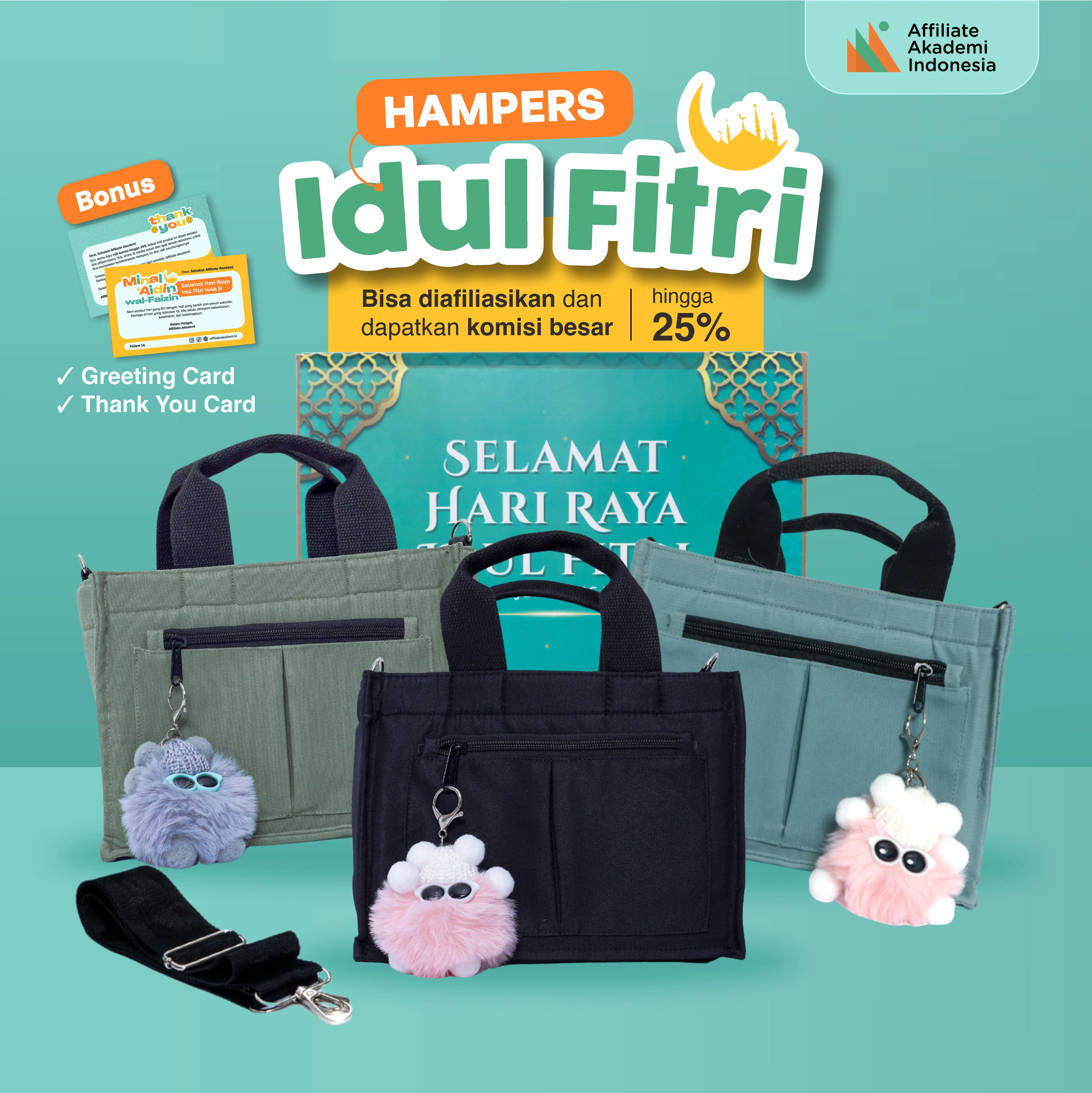 Hampers Hari Raya Lebaran Idul Fitri By Affiliate Akademi (Miss Konten, Koh Dennies, Fea Rini, Ko Yohan)