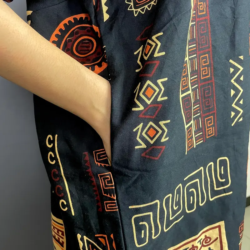 Daster Rindi Dewi Sri Dress Panjang Motif Katun Rayon Premium Wanita Busui Pendek Nyaman Midi Bumil Tidur Batik Kancing 8
