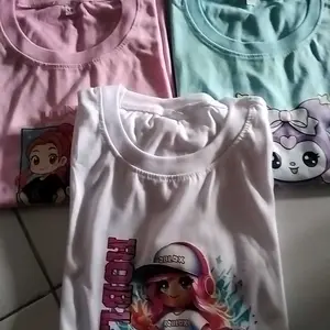 Paket Hemat 3 Pcs Kaos Anak Perempuan Motif Kur0m1 Mor0l Fashion baju