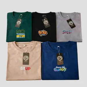 Kaos shoop KAOS DISTRO DEWASA 100RB 5 PCS COWOK CEWEK UNISIX BAHAN SEMI KATUN 24S TEBAL motif simpel