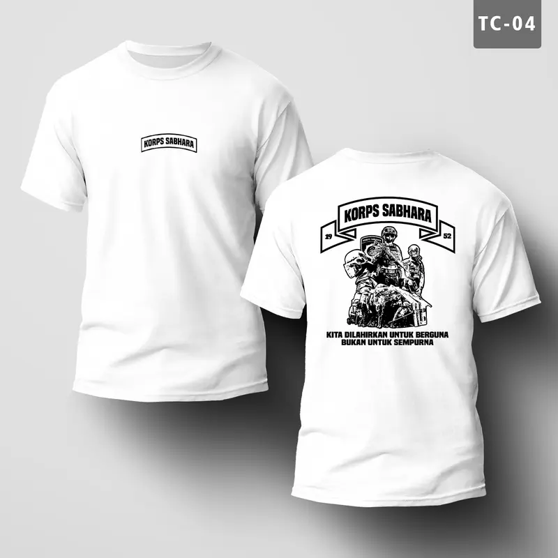 MCP APPAREL KAOS PUTIH TACTICAL KODE (TC) | LENGAN PENDEK | TSHIRT COTTON COMBED 24S TSHIRT TACTICAL 3