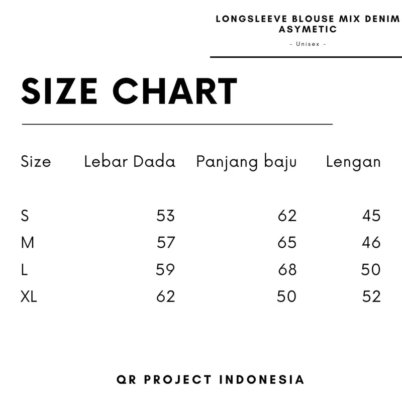 Kaos Blouse Atasan Wanita Double Layer Cotton Combed Mix Denim 1