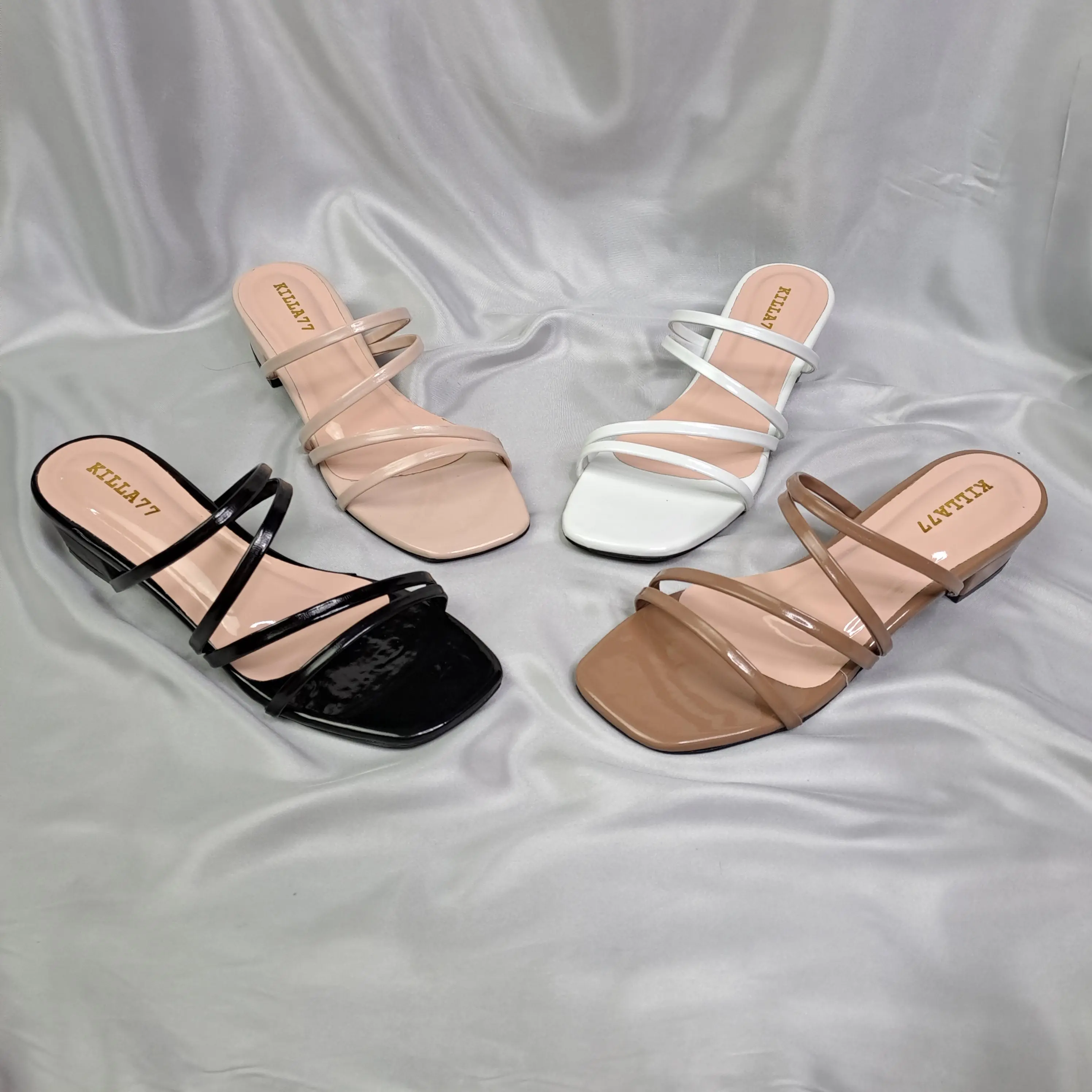 FS HEELS PROMO SANDAL HEELS WANITA 3CM OOTD CASUAL WISUDA ELEGAN KEKINIAN