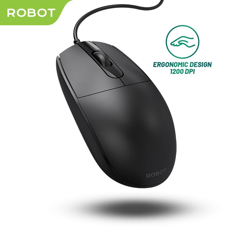 [ MOUSE M102 ]- M 1 0 2 ROBOT Optical Mouse Office Wired M102 Mouse ...