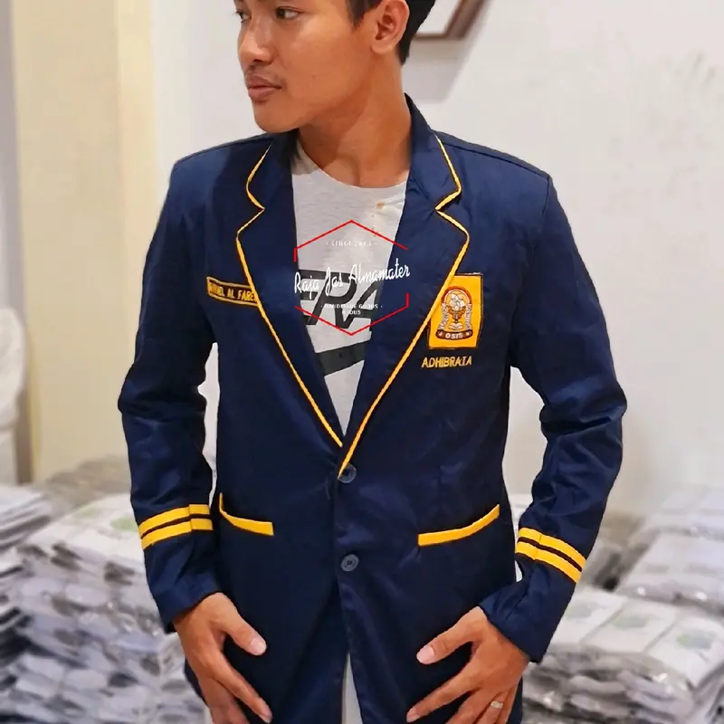 Jas Almamater Ready Stock untuk Sekolah atau Ponpes - Safety, Celana, Katun, Wearpack, Pendek, Coklat, Kerja, Pria, Baju, Hitam 5