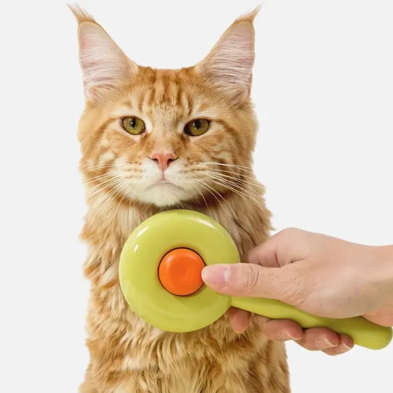 Donut shape Cat Brush Comb Avoid Hairball Loose Hair Remover For Cats Kitten Pet Product Cat Accessories Supplies
