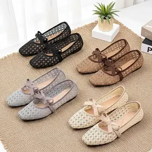 Sepatu Flat wanita / Flatshoes Wanita Terbaru dengan aksesoris pita / Sepatu Balet wanita