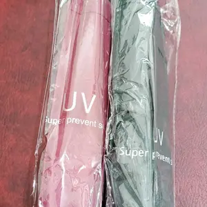 Payung MANUAL UV Korea style Anti Uv Anti Panas Ultra violet Anti Hujan Payung Lipat UV Protection motif polos