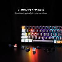 Gambar Fantech ATOM MIZU MK875V2 Keyboard Mechanical Gaming ATOM 81 - SKY BLUE, TARO SWITCH dari Smart Media Computer Kota Makassar 3 Tokopedia