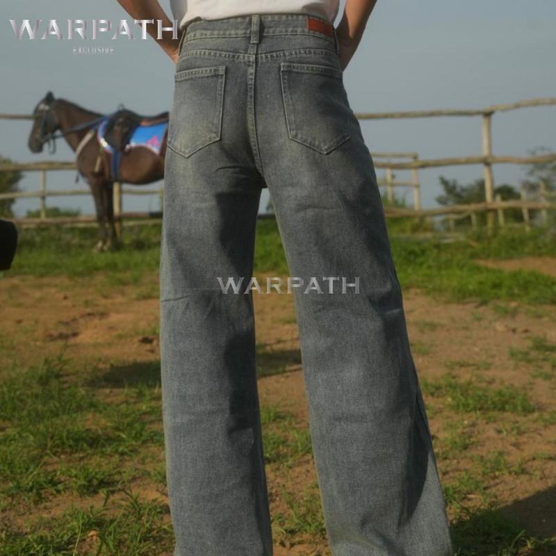 WARPATH - Highwaist Kulot Straight Jeans Baggy Loose Retro Vintage Celana Panjang Pria Nyaman Non Stretch COOLGY 9281 3