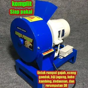 Mesin pencacah rumput pakan ternak karya anak bangsa