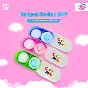 Boohati - Cico Miko - Tempat Bedak Bayi Praktis & Higienis | Baby Powder Case Aman untuk Newborn