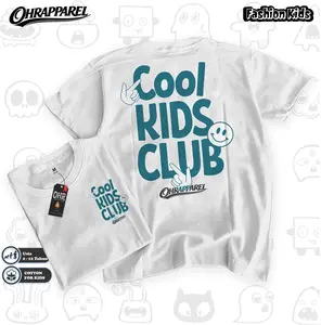 OHRAPPAREL - Kaos Anak Cool Kids Club Laki Laik Perempuan Bahan Cotton Distro Adem Tidak Panas
