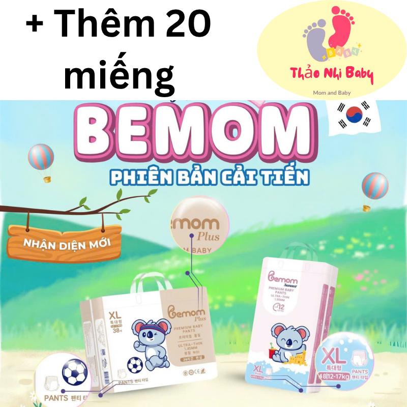   TẶNG 20 MIẾNG CÙNG SIZE  COMBO 2 BỊCH TÃ BỈM BEMOM SUMMER NỘI ĐỊA HÀN QUỐC 