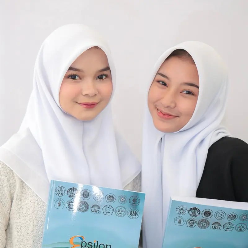 Lily Paris Premium  square by Tiebymin  plain square kerudung segi empat anti meleyot 6