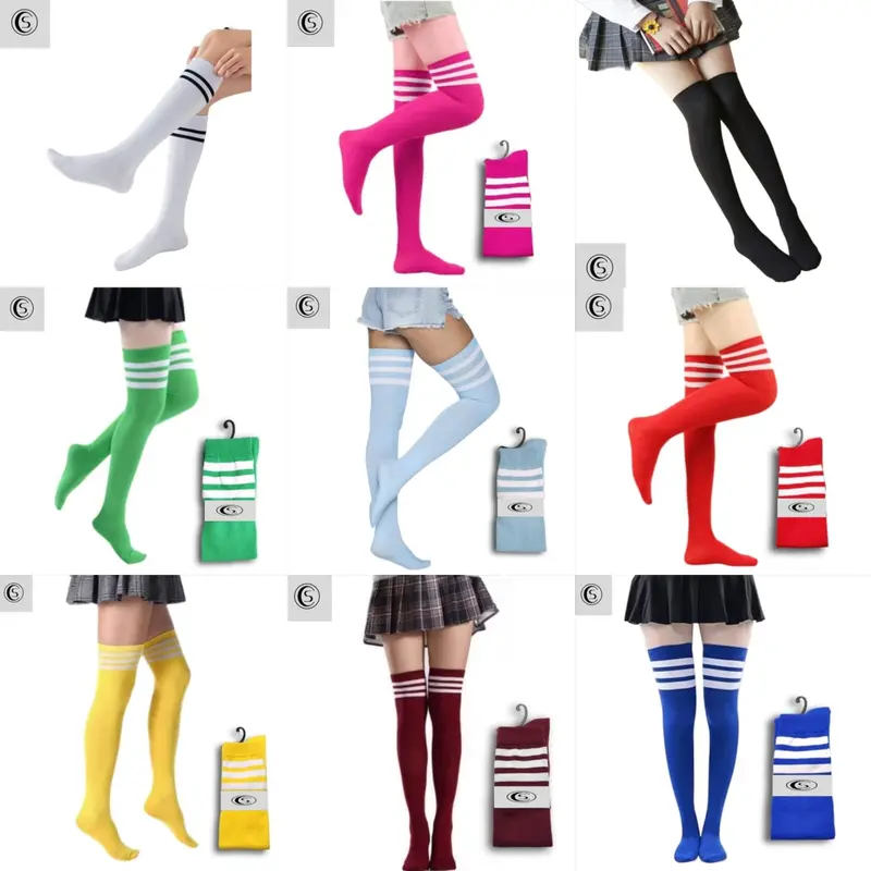 Kaos Kaki Wanita Over Knee Panjang Diatas Lutut - Stoking - Kaos Kaki Panjang - MORILPEDIA Casual Motif Nyaman Pendek Stocking 0