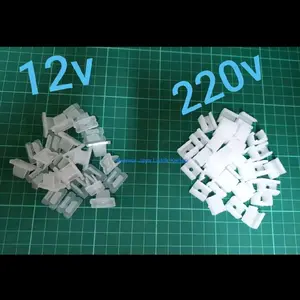 Klem Lampu Neon Flex LED 12 Volt 220 V Bracket Selang Susu 220volt 12V