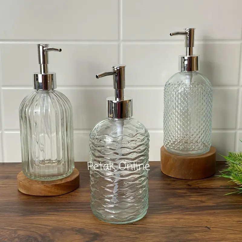 Botol Sabun Kaca/ Glass Soap Dispenser 400 ML 5