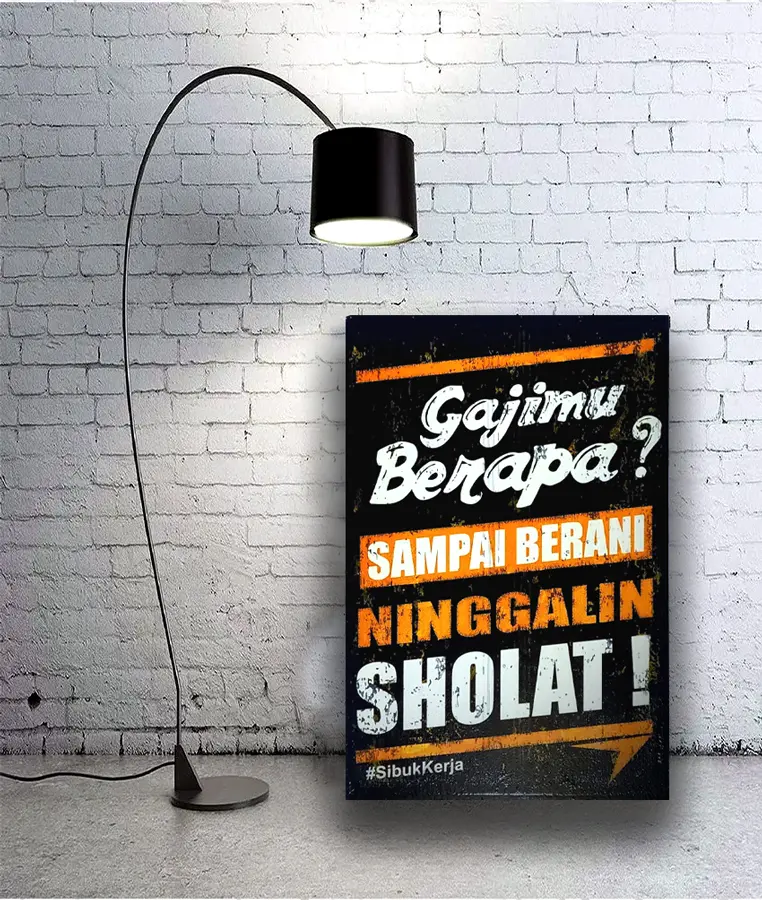 23. HIASAN DINDING Papan Kayu MDF 6mm - Tema Gajimu Berapa - Utrans Paper