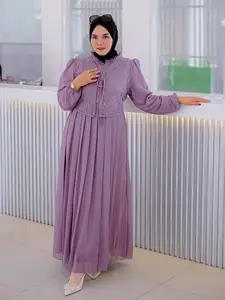 Gamis Arsyila Ceruty Premium Gamis Dress Baju Wanita Lebaran Haji Umroh Busana Muslim Wanita Homey Dress Ceruty Mix Brokat Best Seller