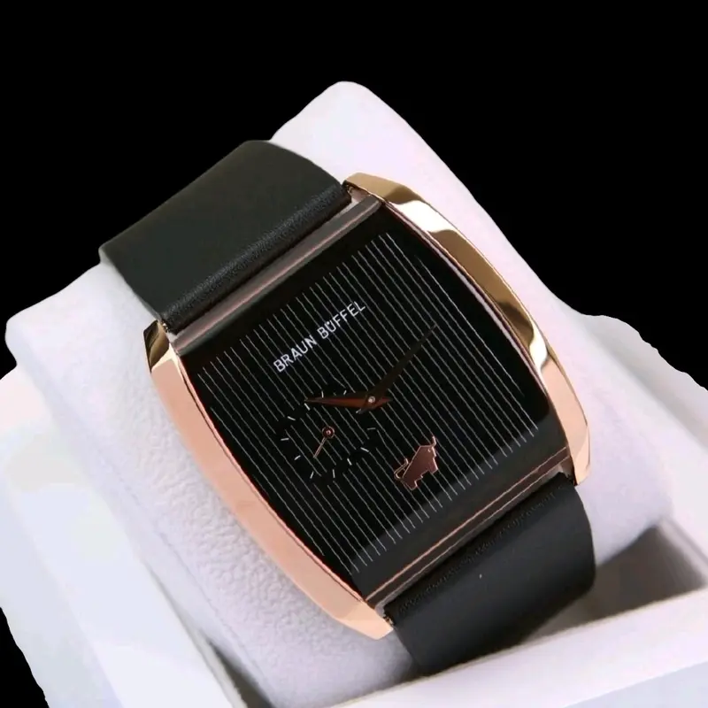 Jam Tangan Pria Braun Buffel -Original Garansi 1 Tahun -Tahan Air - Watch, Watches ( BAYAR DIRUMAH ) Stainless Gift Waterproof 4
