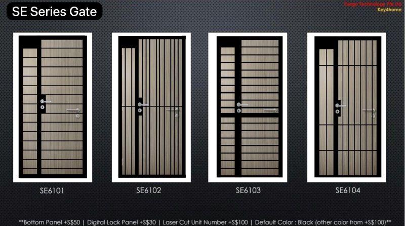 Product Introduction of EAZEA Push Pull Bundle of 3 (Mild Steel Gate + Digital Gate Lock + Fire Rated Digital Door Lock) 28
