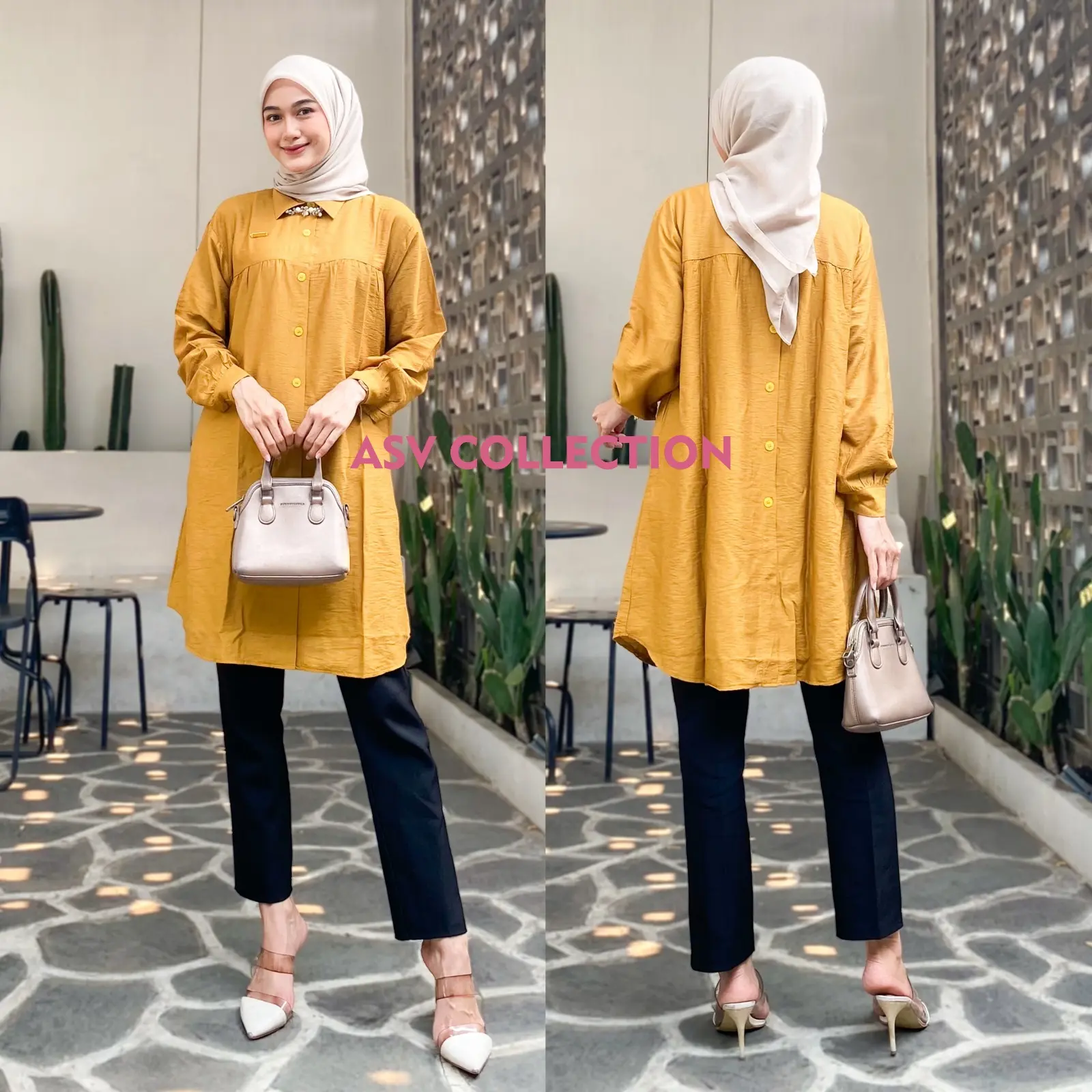 ZULFA TUNIK LD 110 CM DAN 125 CM BAHAN POLO LINEN