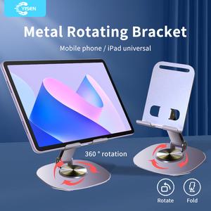 Accessories Phone Desk Holder Foldable Metal Phone Stand Adjustable Height Tablet Holder 360 Degrees Rotatable Phone Organizer for pad phone Metal Fidget