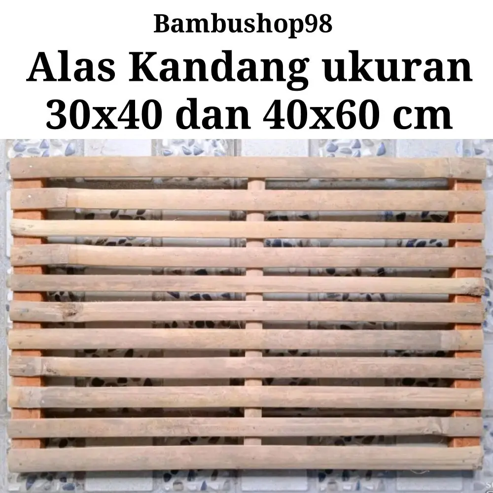 Alas Kandang Hewan Peliharaan / Ancak Bambu Untuk Alas Kandang Kelinci Kucing dan hewan lainnya