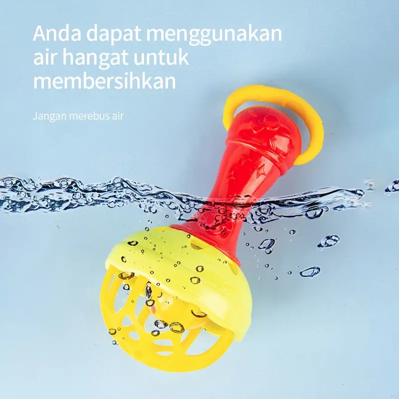 [FELIZKIDS] [FK124] Mainan Bayi Rattle Stick Bunyi Bola Kerincingan Baby Soft Teether Gigitan Bayi BPA Free 2