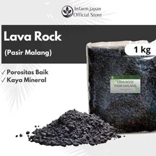 Pasir malang Lava Rock Pasir Malang Pasir Aquarium Pasir Aquascape Pasir Campuran Media Tanam Hitam&Merah Halus-Kasar Untuk Media Tanam dan Aquascape 1kg 0
