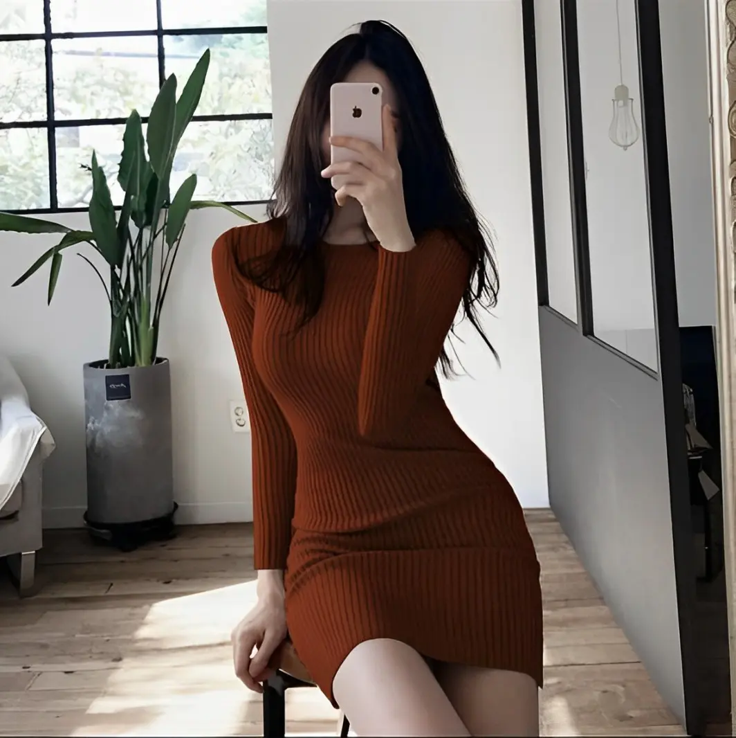 RO Dress Rajut Vio Ld 90 - 100 cm P 100 cm B 250 gr Cotton Polyester #4527