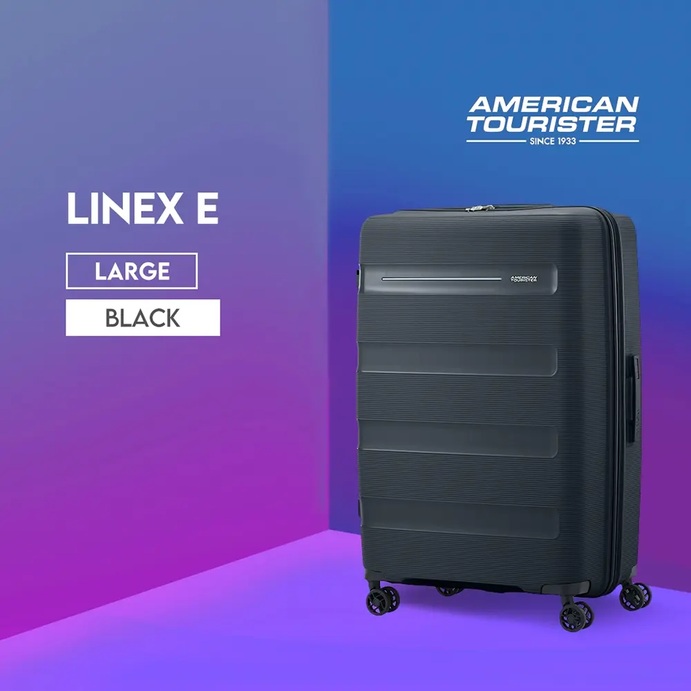 American Tourister Koper Hardcase Linex E Large 28 Inch - Black
