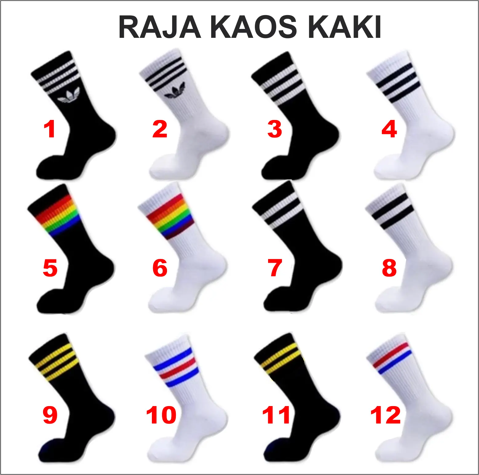 KAOS KAKI OLD SCHOOL, KAOS KAKI OLD SCHOOL MOTIF, KAOS KAKI SPORT, KAOS KAKI MURAH