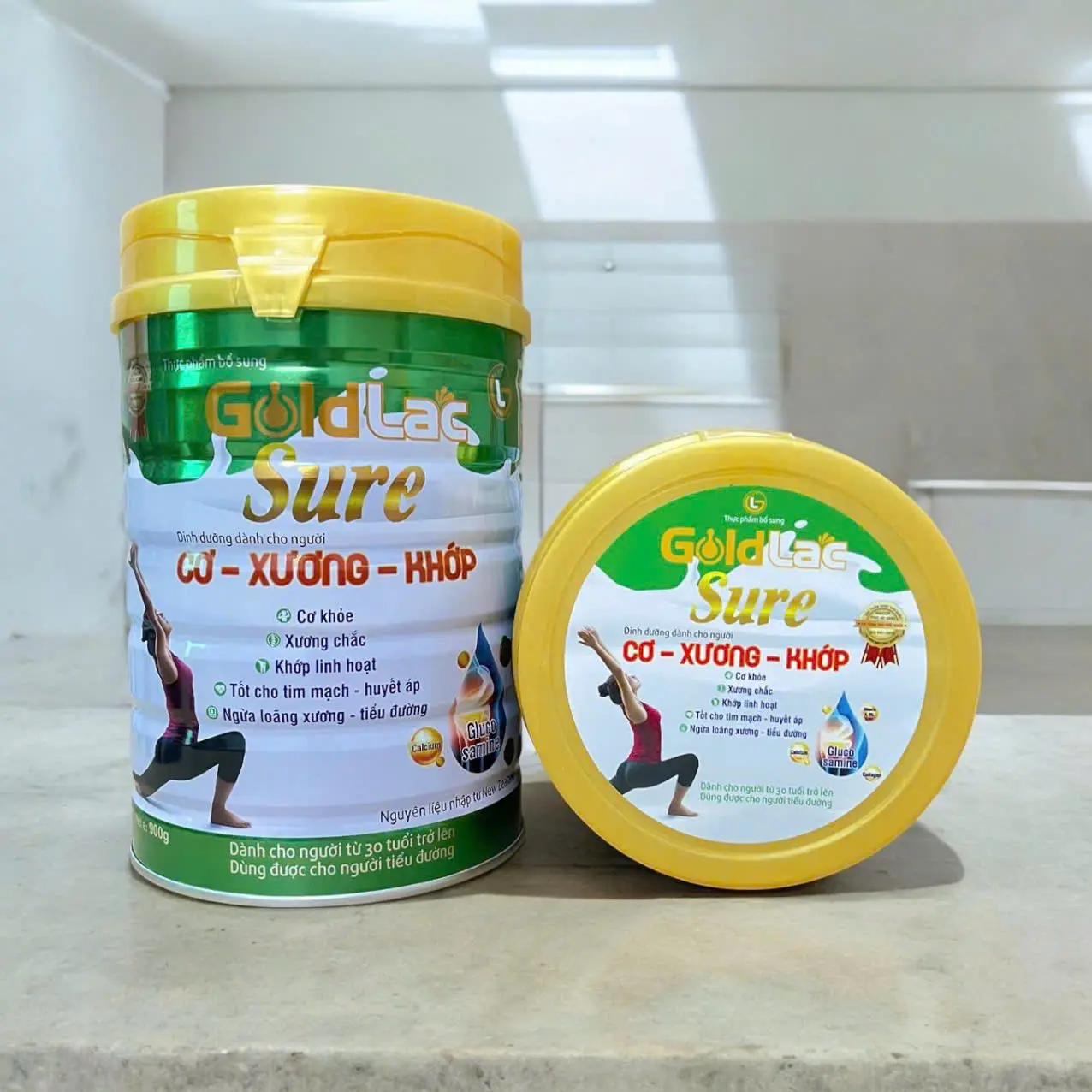 Sữa cho người xương khớp, tiểu đường, huyết áp Goldlac Sure - Sữa cơ xương khớp Goldlac Sure 900g