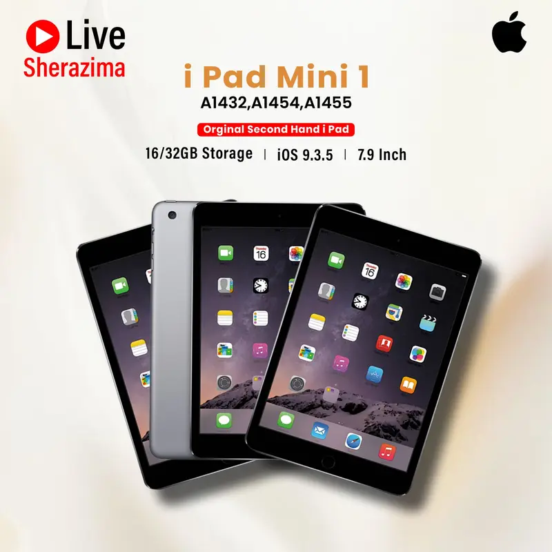 Pre-Owned) iPad Mini 1 A1432/A1454/A1455 || Wifi 16/32GB || iOS