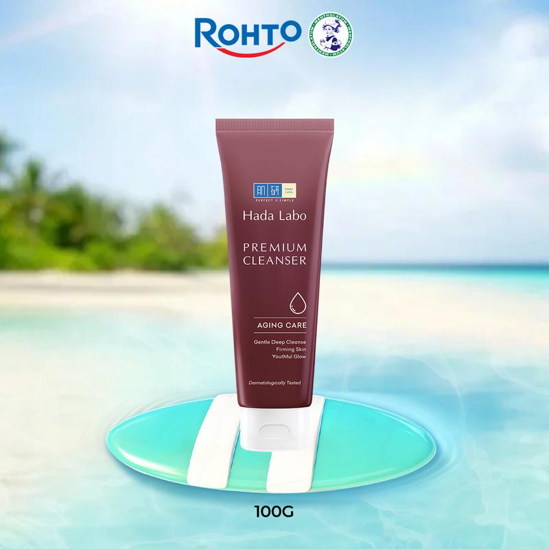 Sữa rửa mặt chống lão hoá cao cấp Hada Labo Premium Cleanser Aging Care 100g