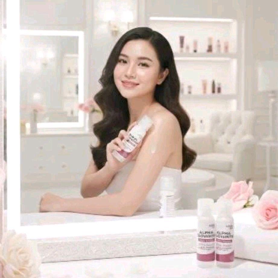 [60ml] Alpha Glowhite Body Lotion Whitening & Moisturizing| Body Cream Body Lotion Menghidrasi Kulit