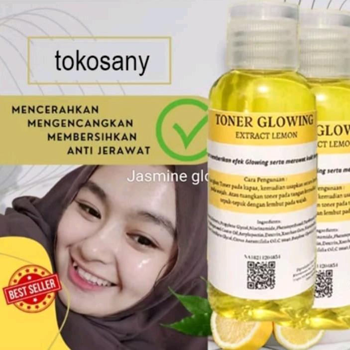 2 in 1 Toner Glowing Extra Lemon Bpom Pelicin Wajah Facial Mist Pelembab 4