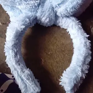 Bando Bulu Halus Pita Besar Gaya Korea - Bando Bulu Pita Besar