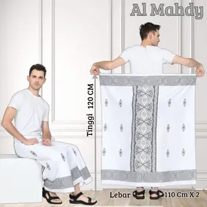 AL MAHDY Sarung Batik Pria Santri Laki Laki Dewasa Putra Motif Pekalongan Tenun Katun sarung Muslim gus iqdam Mewah Nyaman