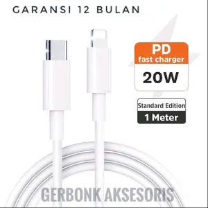 Kabel data 20W original type C to lightning kompatibel untuk iphone 8-14PM series cable 1M Fast Charging Charger Panjang 1M
