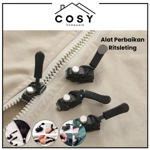 COSY Zipper Repair Tool / Alat Perbaikan Ritsleting Tas Kepala Ritsleting Dapat Dilepas Alat Bot Pengganti Gratis Ritsleting Kepala Ritsleting