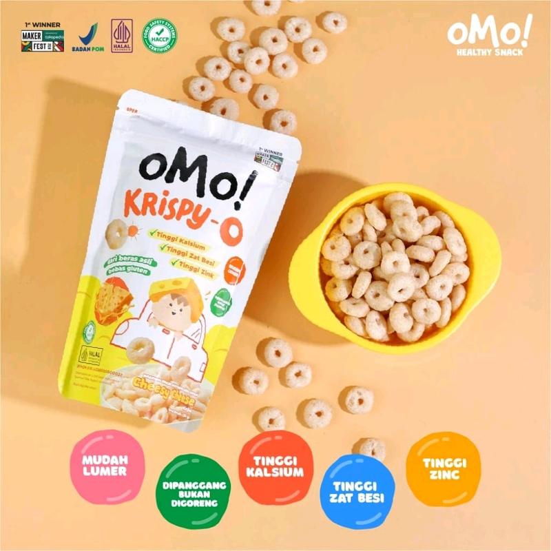 OMO! Krispy - O  15gr - Snack 8 bulan+| Dari beras Asli | cemilan sehat 7