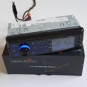 Tape Mobil Single Din Mp3 Radio FM Player Dengan 2 Port USB dan Bluetooth Skeleton SKT-1701