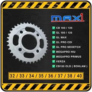Ger / Gear / Gir Belakang Honda  CB 100 GL 100 PRO MAX MEGAPRO DSB 428 - 32 33 34 35 36 37 38 40
