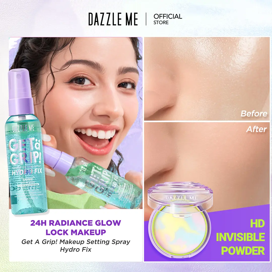 1pc Invisible Powder + 1pc Setting Spray Hydro