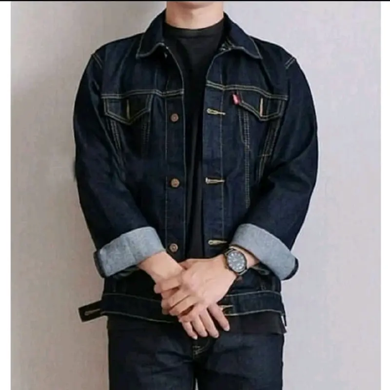 Jaket Jeans Denim Unisex Pria Wanita | Jaket Jeans Trendy Terbaru Nyaman & Casual Size M-XXXL 2